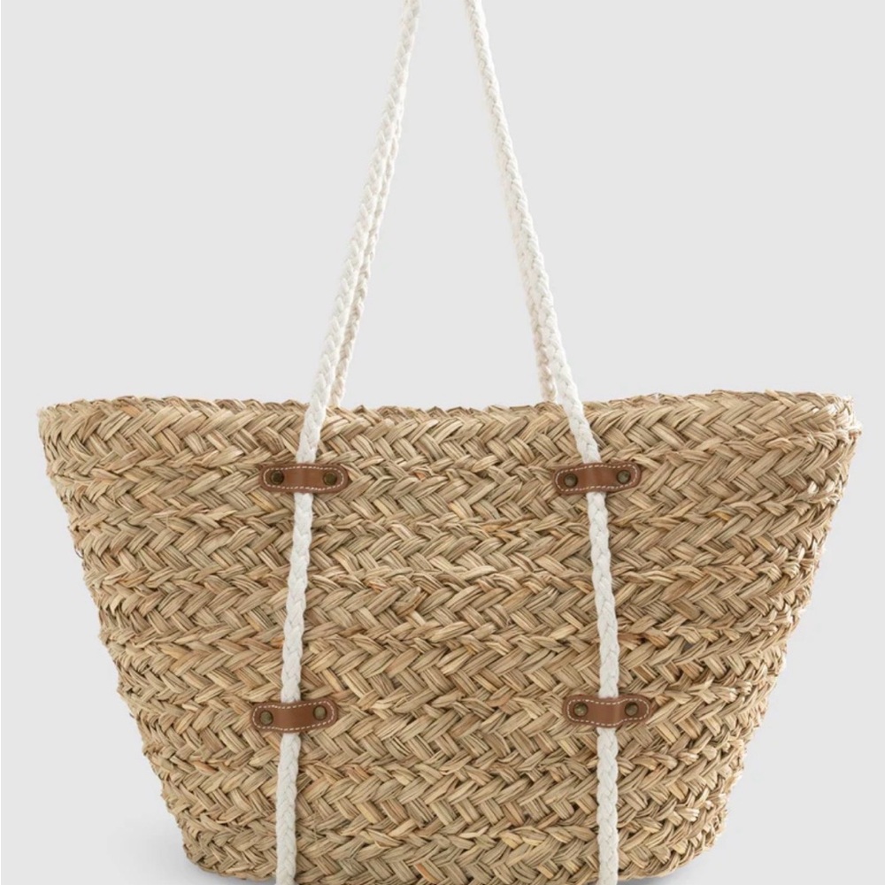 Johnnie-O Woven Sea Grass Tote